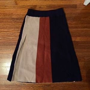 ModCloth Color Block Stripe Skirt